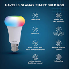 Havells LED Glamax Smart Lamp B22-TW - 9W