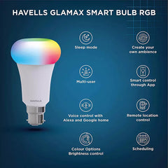 Glamax LED 9 W TW+Colors E27 Smart Lamp